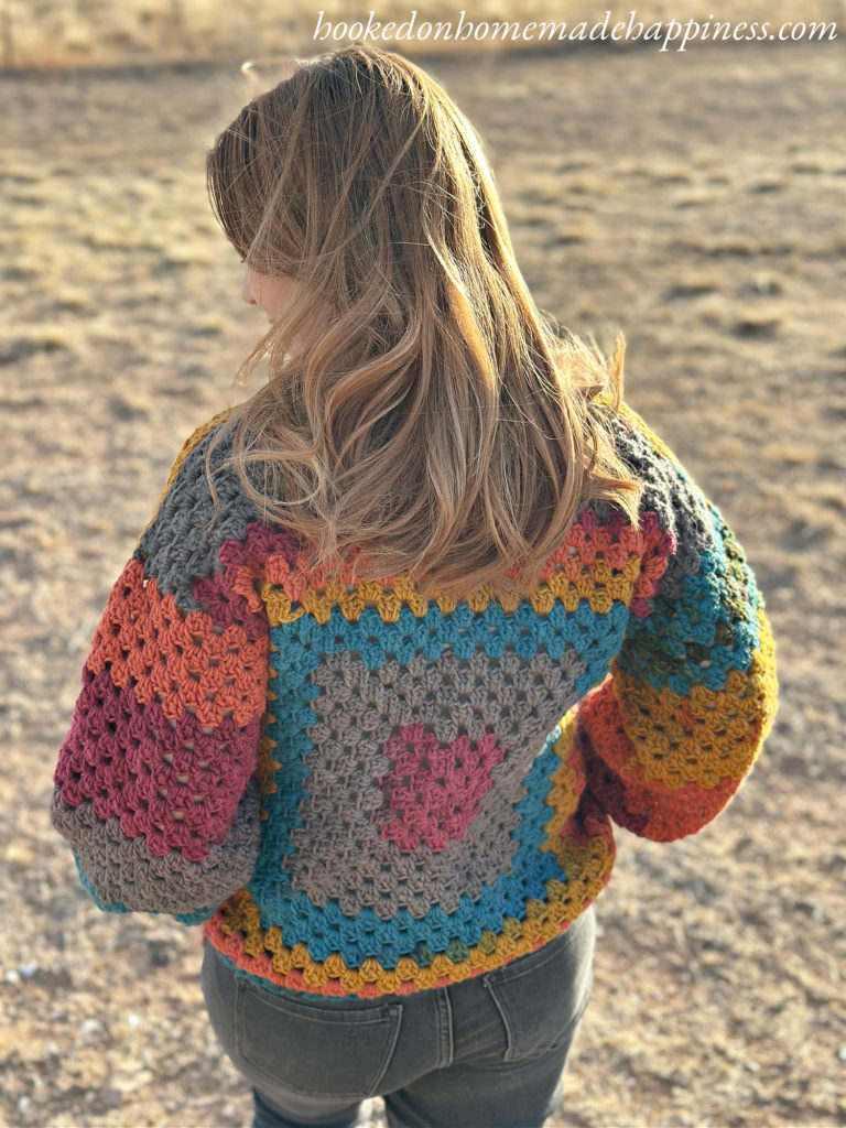 Granny Square Sweater Crochet Pattern