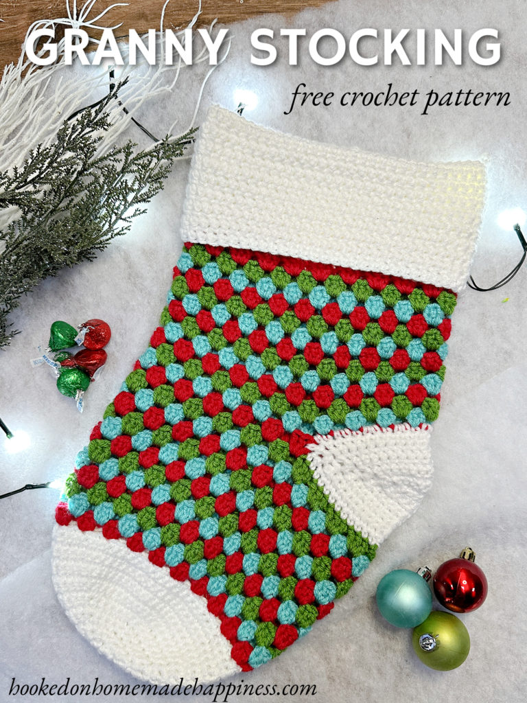 Granny Christmas Stocking Crochet Pattern