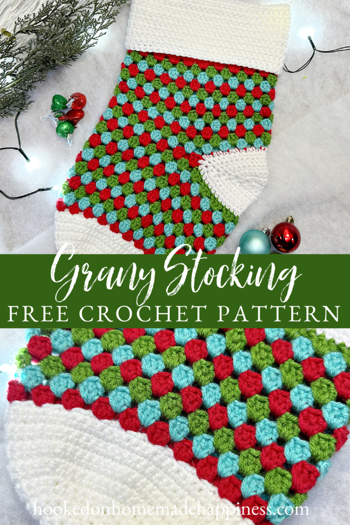 Granny Christmas Stocking Crochet Pattern