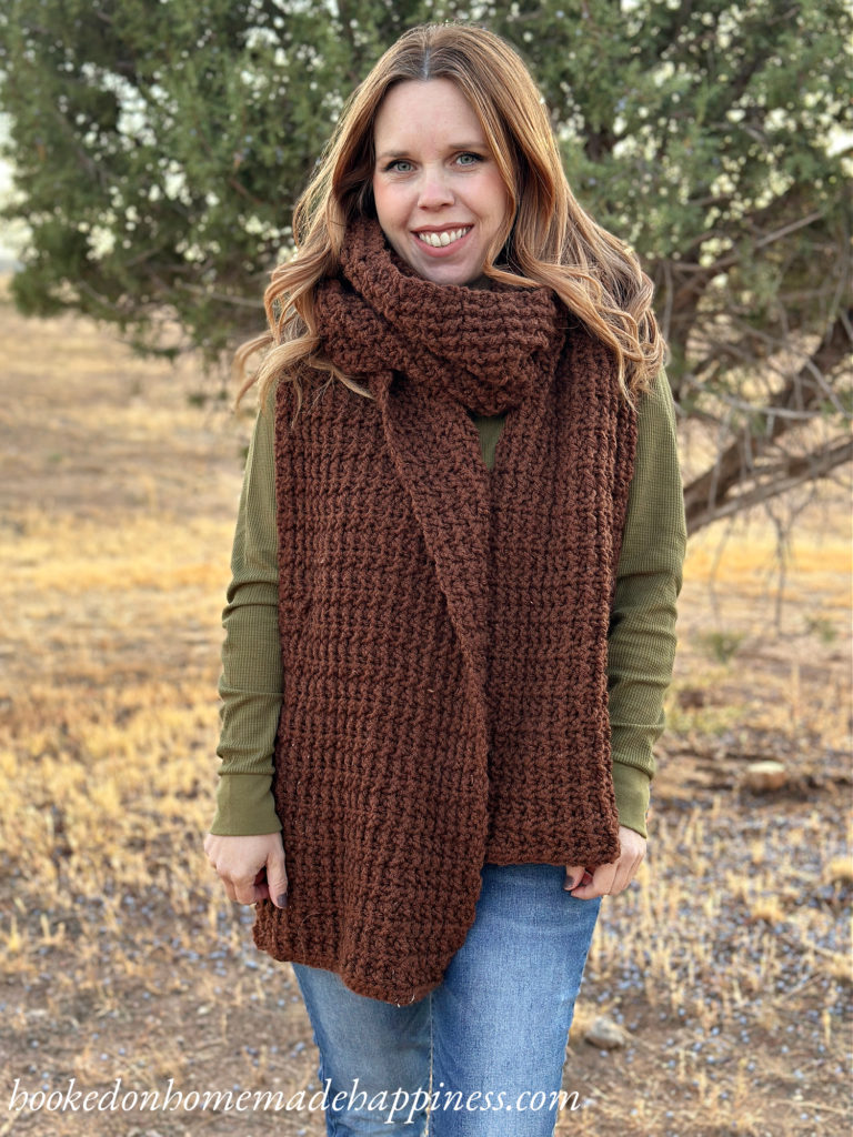 Oversized Textured Scarf Crochet Pattern