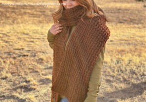 Oversized Textured Scarf Crochet Pattern