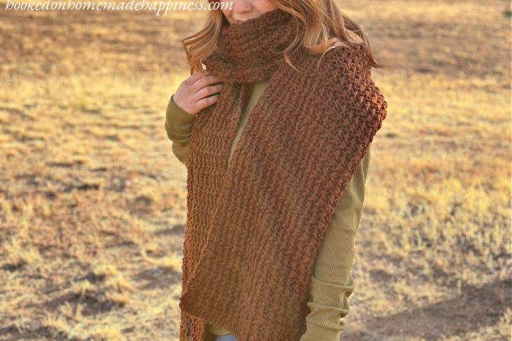 Oversized Textured Scarf Crochet Pattern