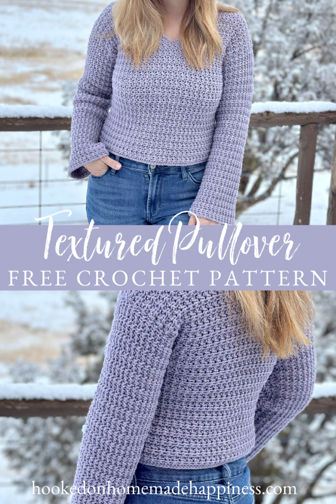 Textured Pullover Free Crochet Pattern